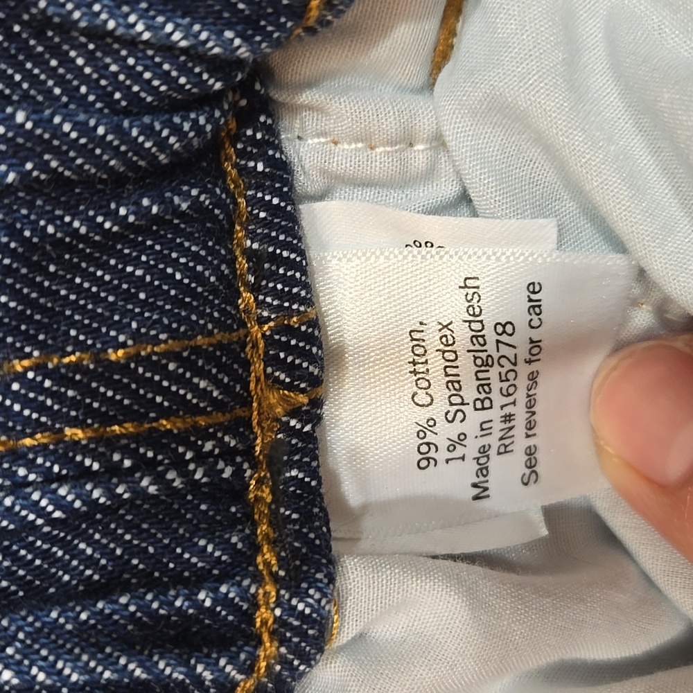 SO Good For Life High Rise Dark Blue Denim Mom Short 9/29 W - Picture 5 of 6